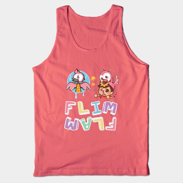 Flim Flam Flamingo Funny Tank Top by kartika